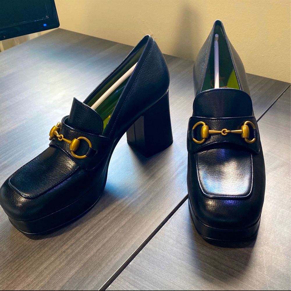 Authentic black Gucci womens shoes
